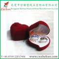 Velvet Heart Shape Ring Box